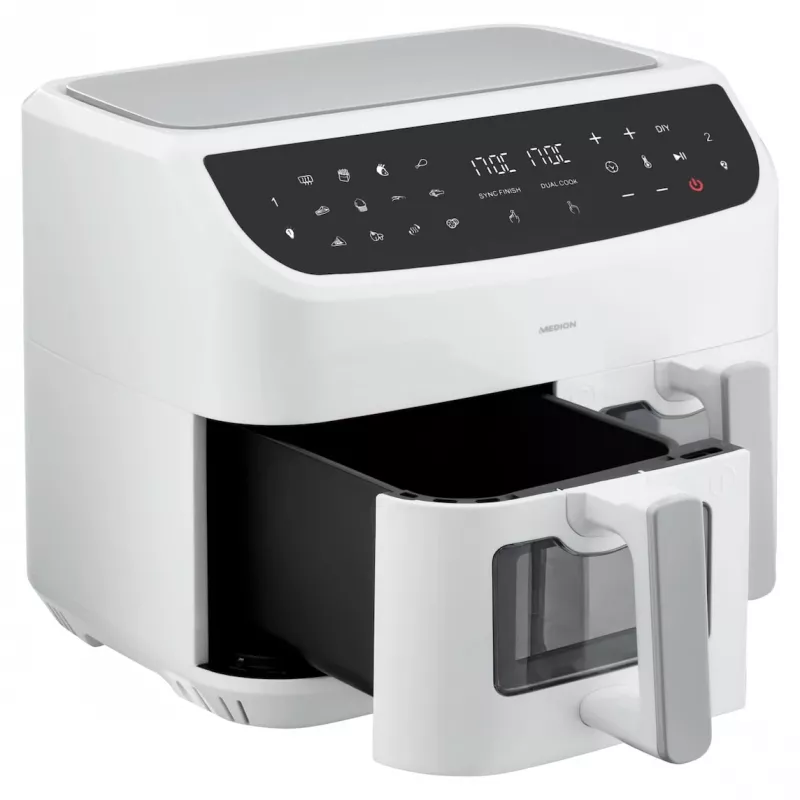 MEDION LIFE P20 Double 8.7 L 2600 W friggitrice ad aria bianca