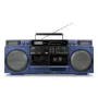MEDION LIFE P66538 20 W Impianto audio compatto blu — 20 W RMS, diffusori a 2 vie, DAB+/PLL, Bluetooth 10 m, lettore a caricamento frontale