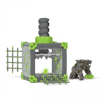 schleich ELDRADOR CREATURES BattleCave Steinbrecher, azione/avventura, mostri e draghi, mondo di pietra, 7 anni, verde, grigio