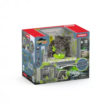 schleich ELDRADOR CREATURES BattleCave Steinbrecher, azione/avventura, mostri e draghi, mondo di pietra, 7 anni, verde, grigio
