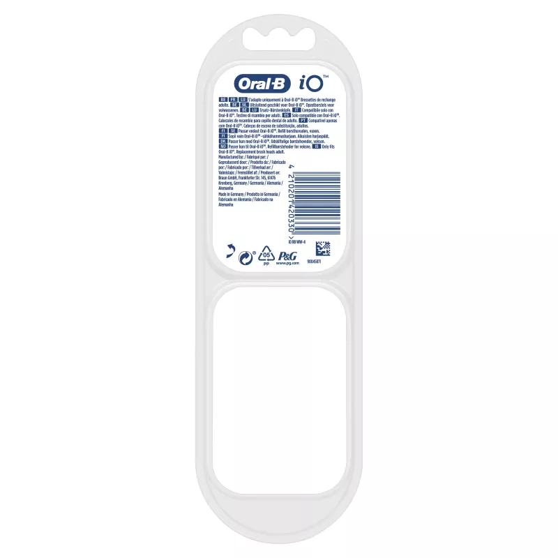 Oral-B 80365502 testina per spazzolino 4 pz. bianco