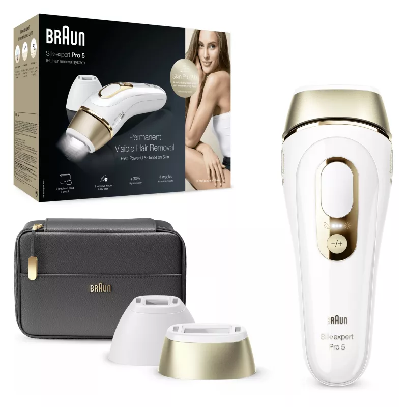 Braun Silk-expert Pro Silk·expert Pro 5 PL5140 luce pulsata intensa (IPL) oro, bianco