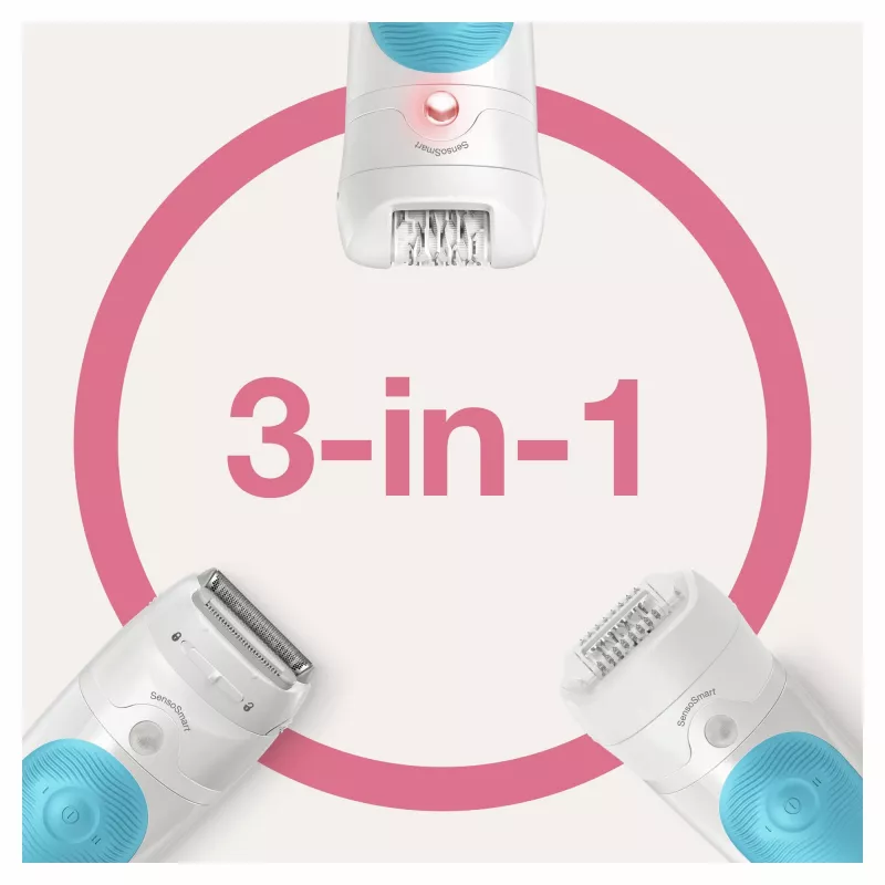 Braun Silk-épil 5 SES 5-605 28 pinzette blu, bianco