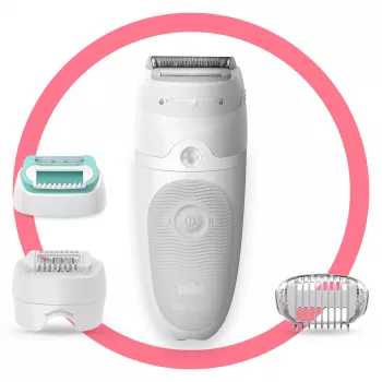 Braun Silk-épil 5 81770430 epilatore 28 pinzette bianco