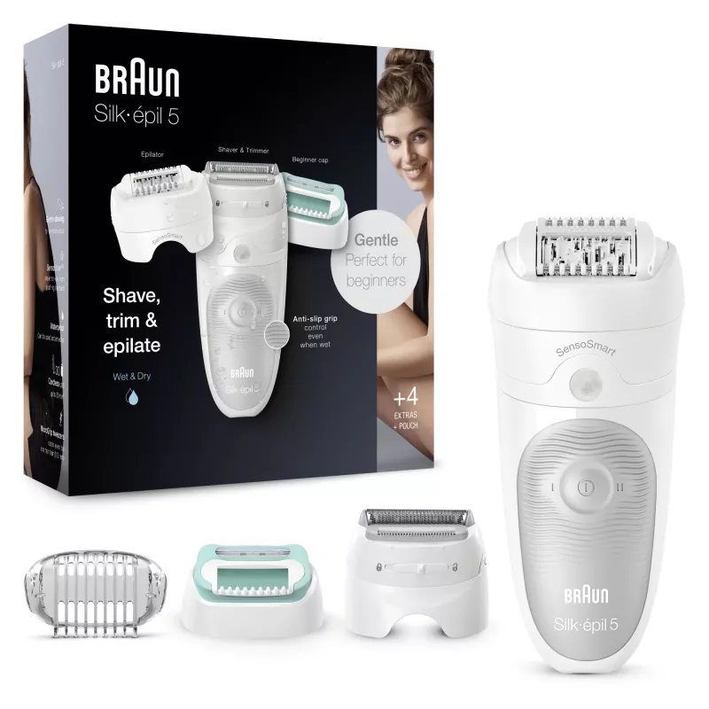 Braun Silk-épil 5 81770430 epilatore 28 pinzette bianco