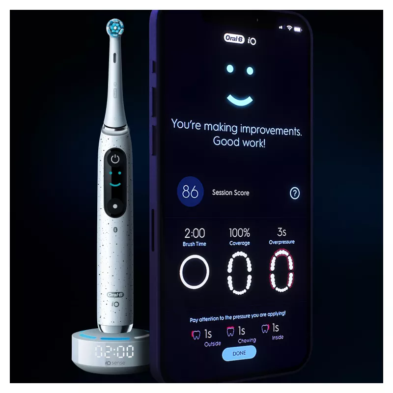 Oral-B iO Series 10 spazzolino per adulti rotante-oscillante bianco