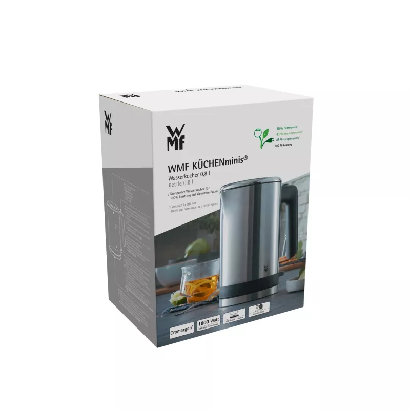 WMF KITCHENminis 0413140011 bollitore elettrico 0,8 l 1960 W acciaio inox