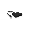 ICY BOX IB-CR402-C31 lettore di schede USB 3.1 (Gen 2) Type-C™ nero