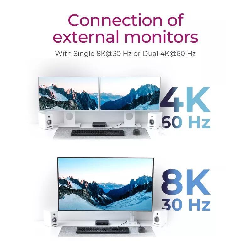 ICY BOX IB-HUB801-TB4 Thunderbolt 4 40000 Mbit/s antracite, nero