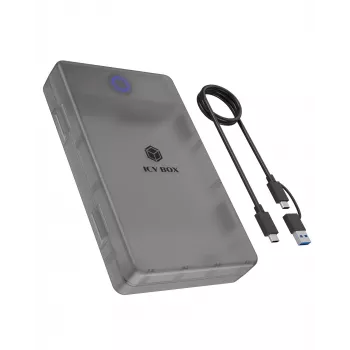 ICY BOX Spade Base 388 case per 2,5 pollici/3,5 pollici SATA SSD/HDD