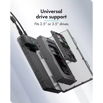 ICY BOX Spade Base 388 case per 2,5 pollici/3,5 pollici SATA SSD/HDD