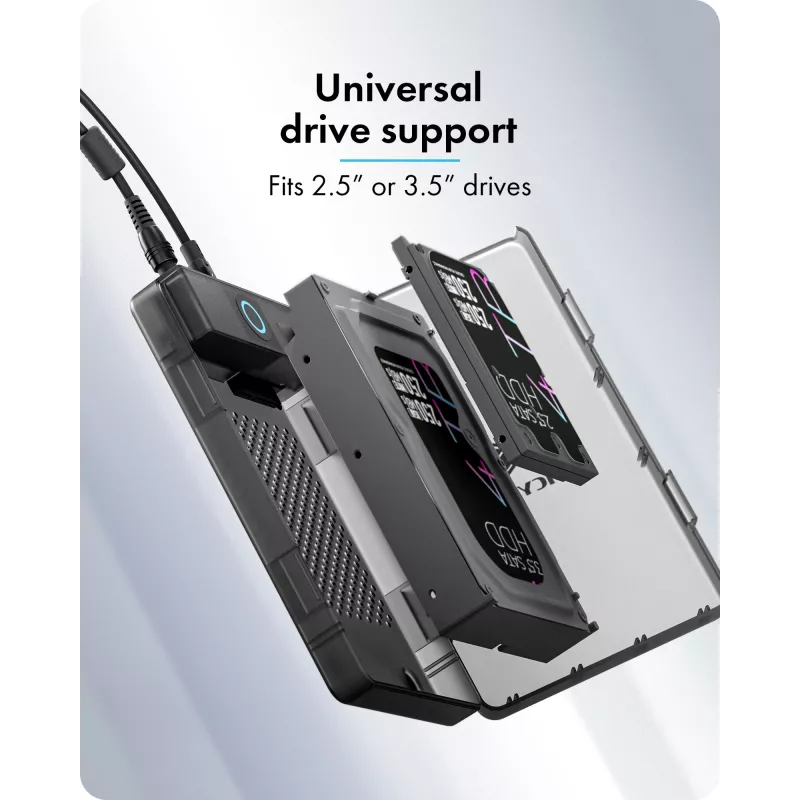 ICY BOX Spade Base 388 case per 2,5 pollici/3,5 pollici SATA SSD/HDD