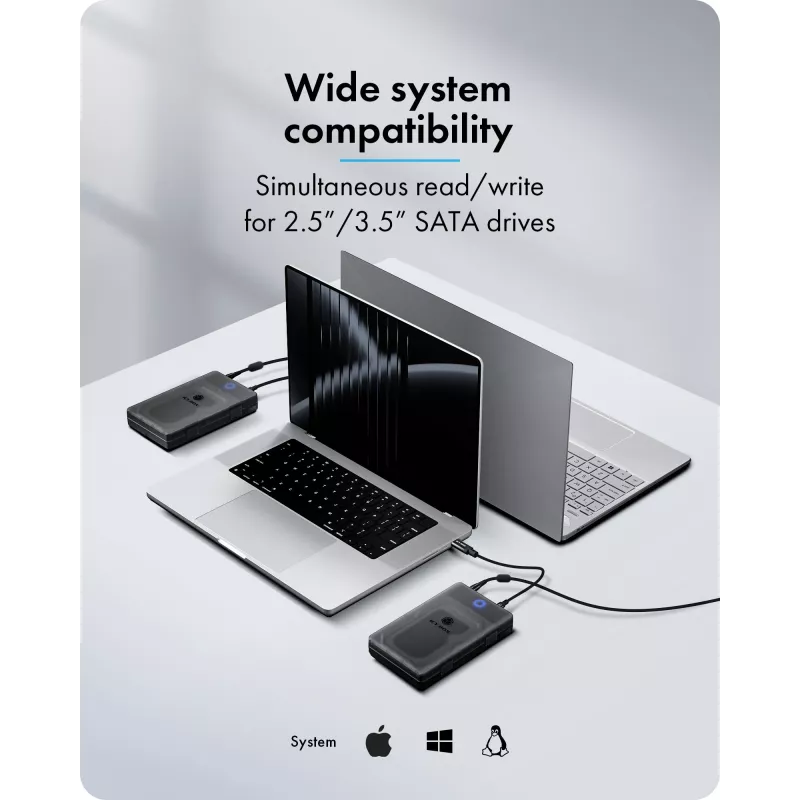 ICY BOX Spade Base 388 case per 2,5 pollici/3,5 pollici SATA SSD/HDD