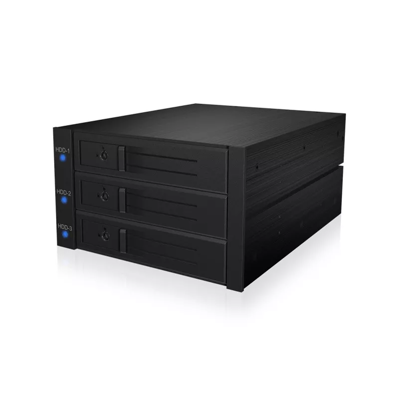 ICY BOX IB-573SSK-12G 8,89 cm (3,5 pollici) backplane nero