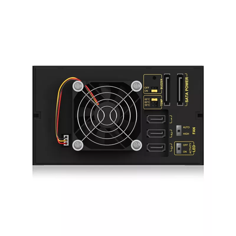 ICY BOX IB-573SSK-12G 8,89 cm (3,5 pollici) backplane nero