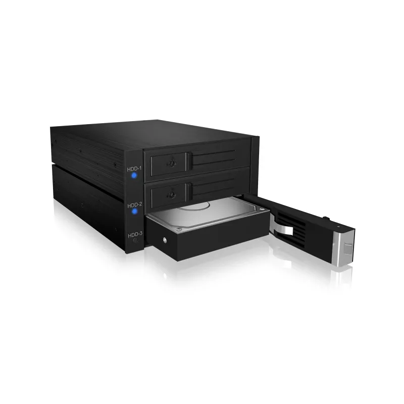 ICY BOX IB-573SSK-12G 8,89 cm (3,5 pollici) backplane nero