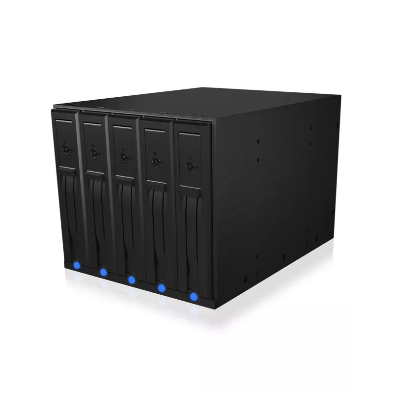 ICY BOX IB-575SSK-12G 8,89 cm (3,5 pollici) backplane nero
