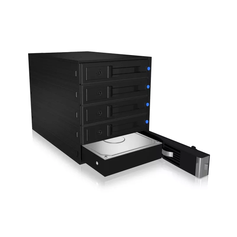 ICY BOX IB-575SSK-12G 8,89 cm (3,5 pollici) backplane nero