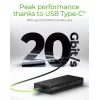 ICY BOX IB-1917M-C32 case per SSD nero M.2 alimentato via USB