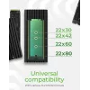 ICY BOX IB-1917M-C32 case per SSD nero M.2 alimentato via USB