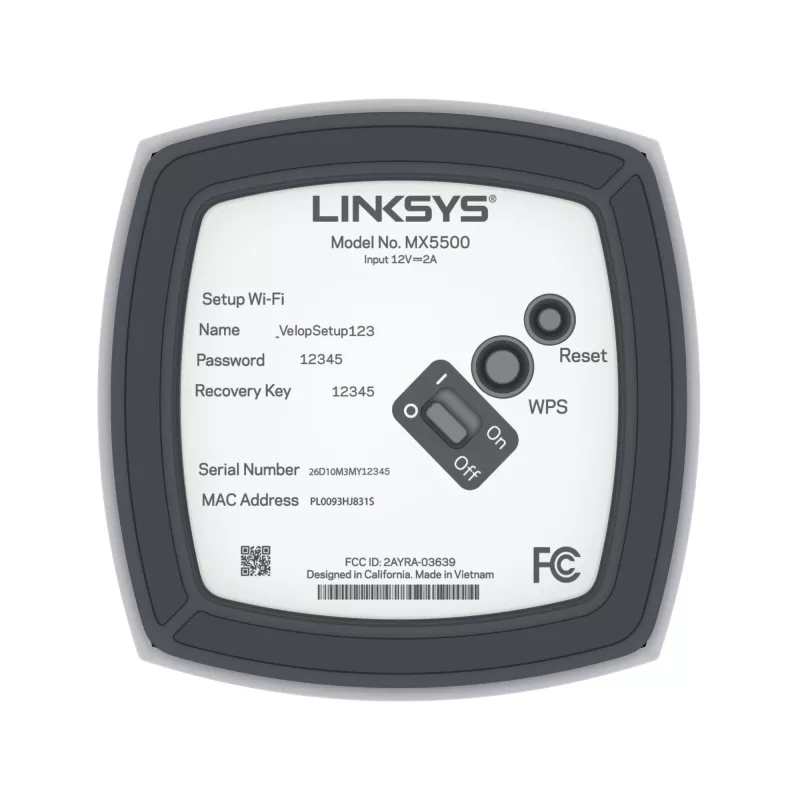 Linksys AX5400 Whole Home Mesh WiFi 6 Sistema Dual-Band, confezione da 2