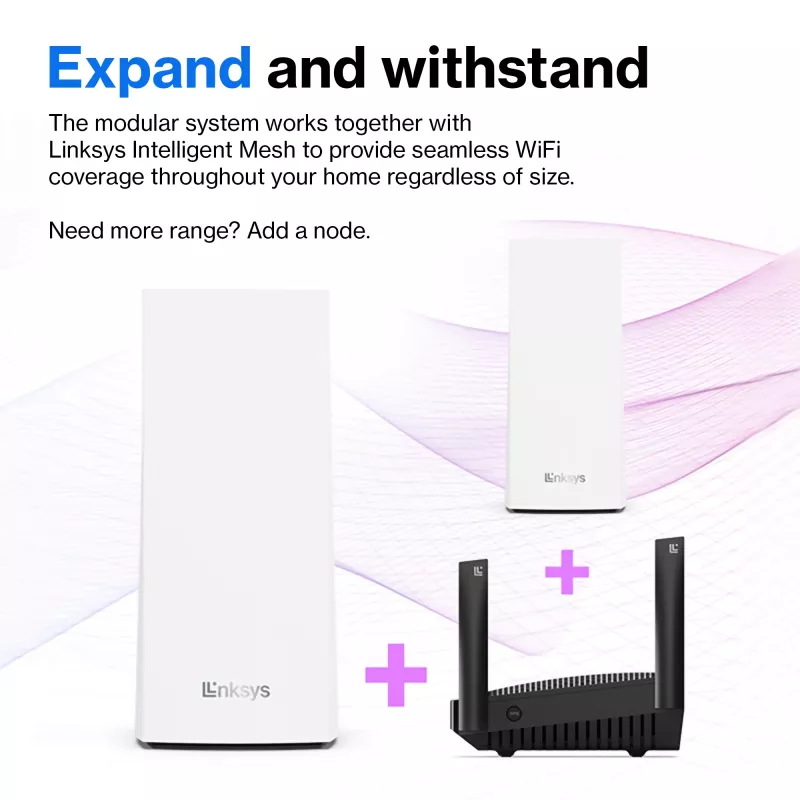 Linksys AX5400 Whole Home Mesh WiFi 6 Sistema Dual-Band, confezione da 2