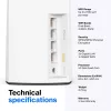 Linksys AX5400 Whole Home Mesh WiFi 6 Sistema Dual-Band, confezione da 2
