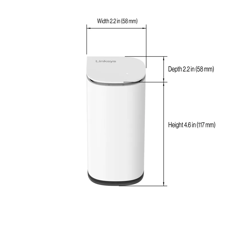 Linksys Velop Micro 6 Sistema mesh – Dual-Band WiFi 6 AX3000 (confezione da 2)