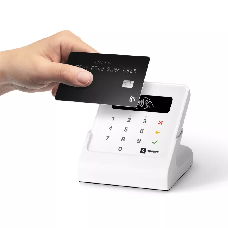 SumUp Air e stazione di ricarica, Bluetooth, Near Field Communication (NFC), 1 m, Bianco, 141 g