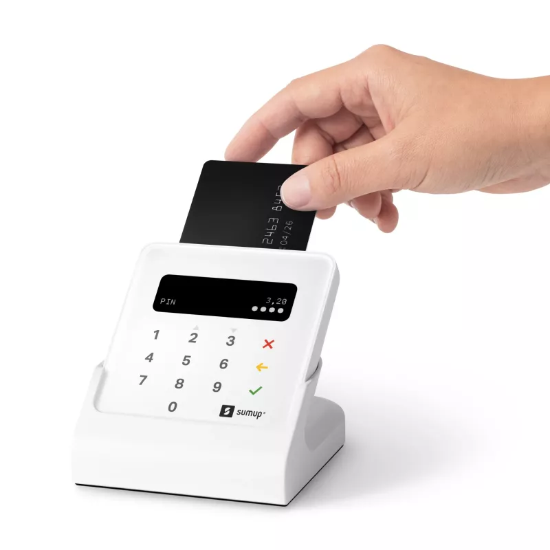 SumUp Air e stazione di ricarica, Bluetooth, Near Field Communication (NFC), 1 m, Bianco, 141 g