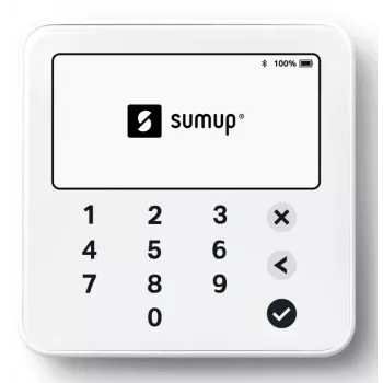 SumUp Solo Lite Lettore di carte intelligente Batteria Bluetooth Bianco