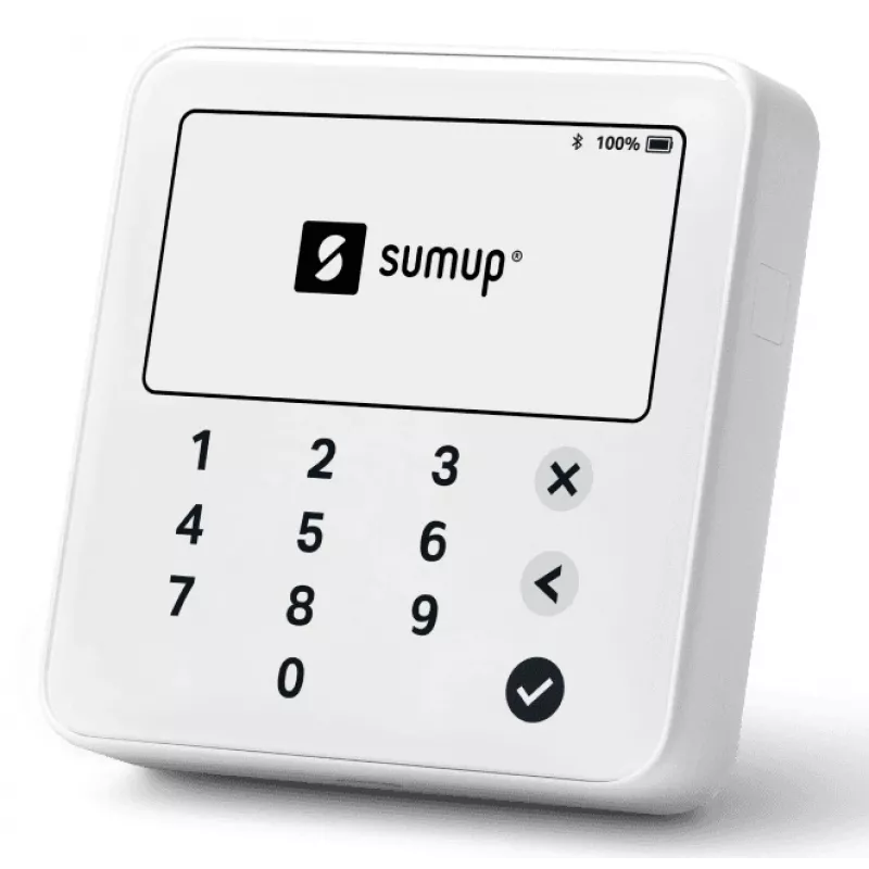 SumUp Solo Lite Lettore di carte intelligente Batteria Bluetooth Bianco