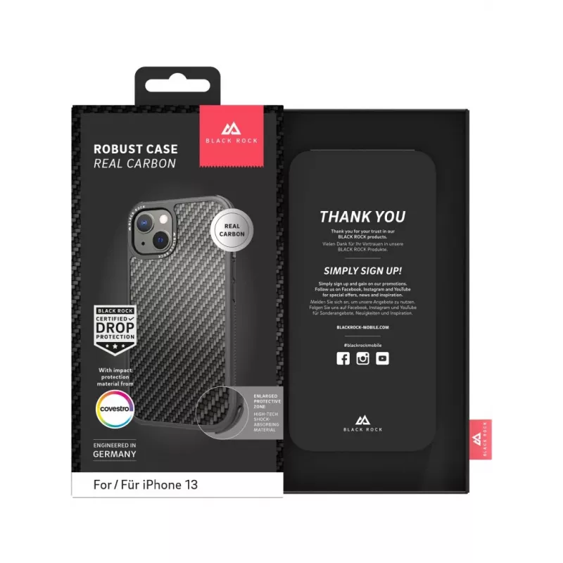 Hama Robust Real Carbon custodia per cellulare 15,5 cm (6,1