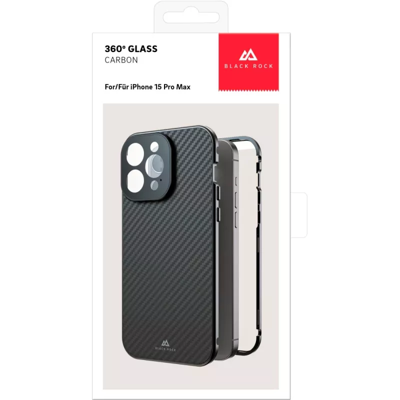 Hama 360° Glas custodia per cellulare 17 cm (6,7 inch) copertura carbonio