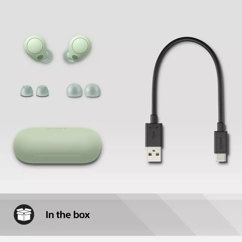 Sony WF-C700N Headset True Wireless Stereo (TWS) In-Ear chiamate/musica Bluetooth verde