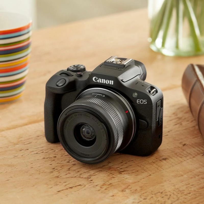 Corpo macchina mirrorless Canon EOS R100, 24,1 MP CMOS, 6000×4000, 4K, nero