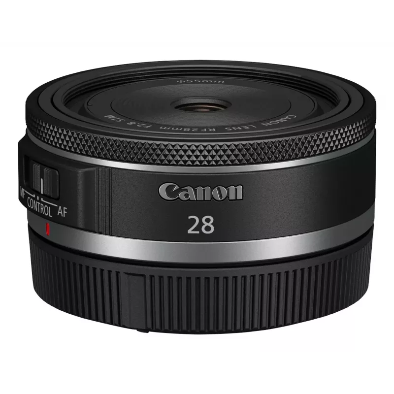 Obiettivi fotocamera Canon grandangolare RF 28 mm F2.8 STM, nero