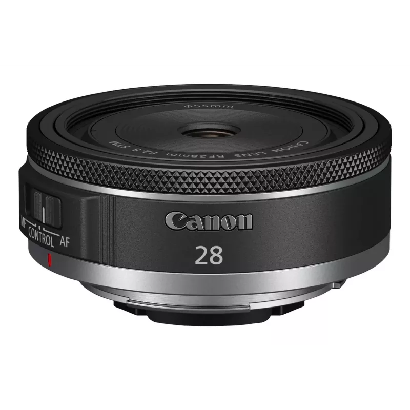 Obiettivi fotocamera Canon grandangolare RF 28 mm F2.8 STM, nero