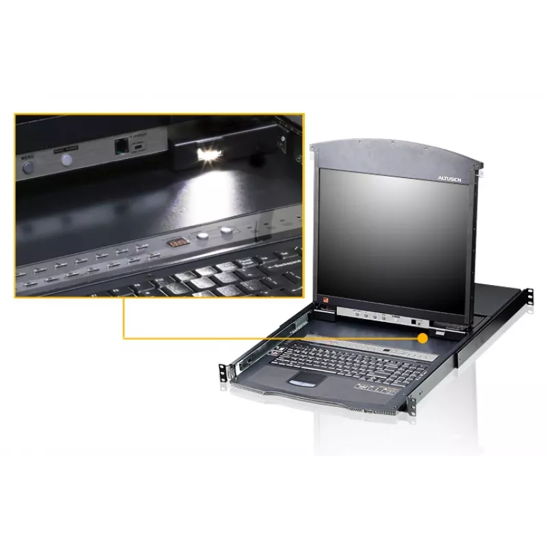 Console rack ATEN KL1508AN 48,3 cm (19