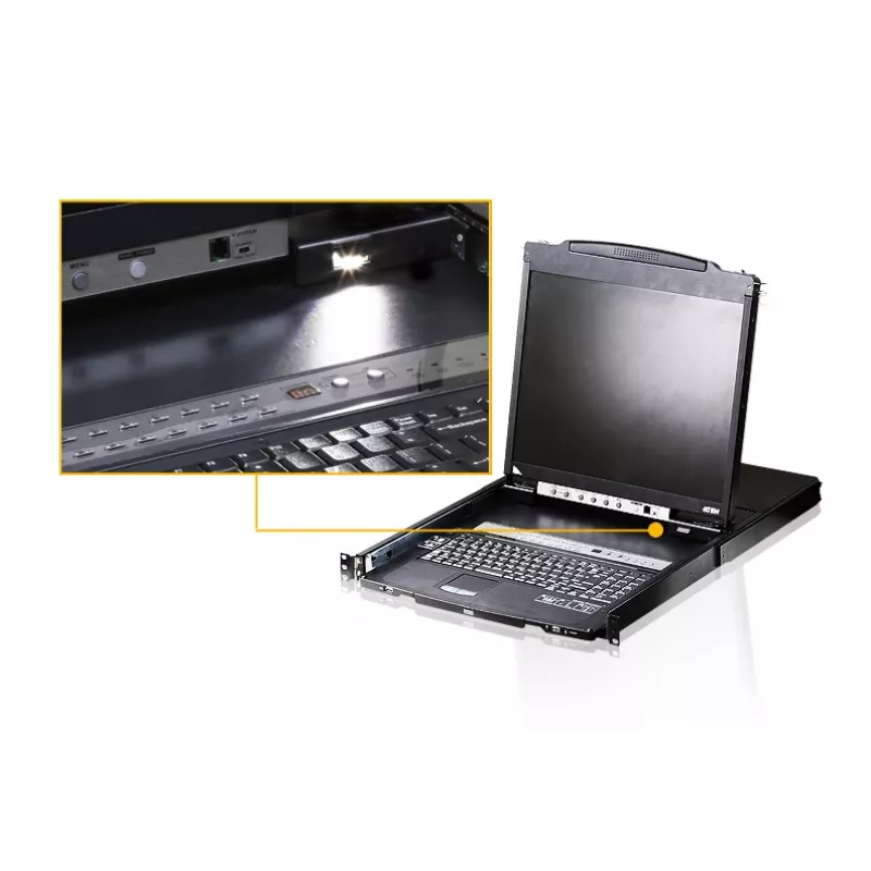 Console rack ATEN CL5808N 48,3 cm (19