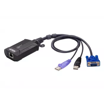 KVM over IP mini ATEN USB VGA, 1920 x 1200 pixel, Ethernet LAN, 3,47 W, nero, viola