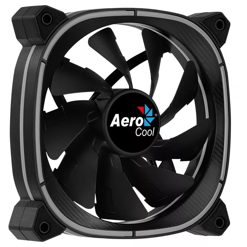 Ventola PC Aerocool ASTRO12 12cm LED RGB antivibrazione 6 pin nero