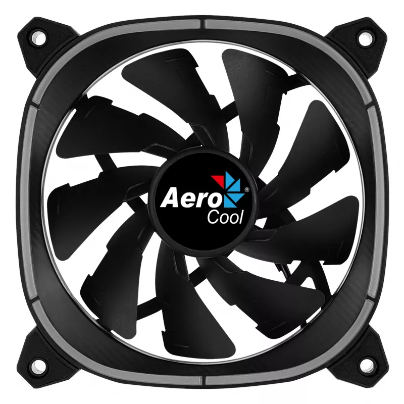 Ventola PC Aerocool ASTRO12 12cm LED RGB antivibrazione 6 pin nero