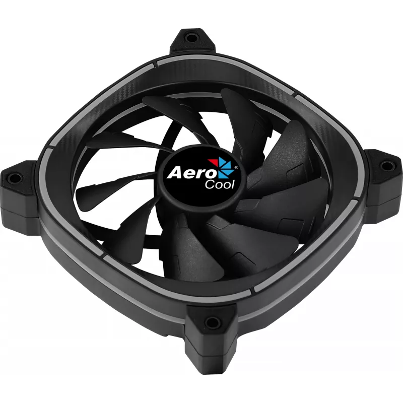 Ventola PC Aerocool ASTRO12 12cm LED RGB antivibrazione 6 pin nero