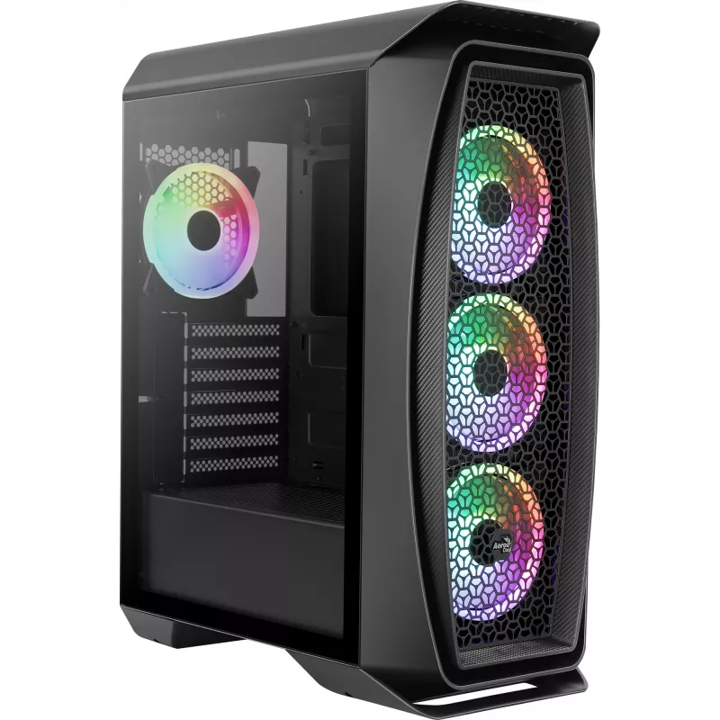 Aerocool Aero One Duo case PC ATX 4x ventole ARGB 12 cm + griglia frontale