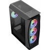 Aerocool Aero One Duo case PC ATX 4x ventole ARGB 12 cm + griglia frontale