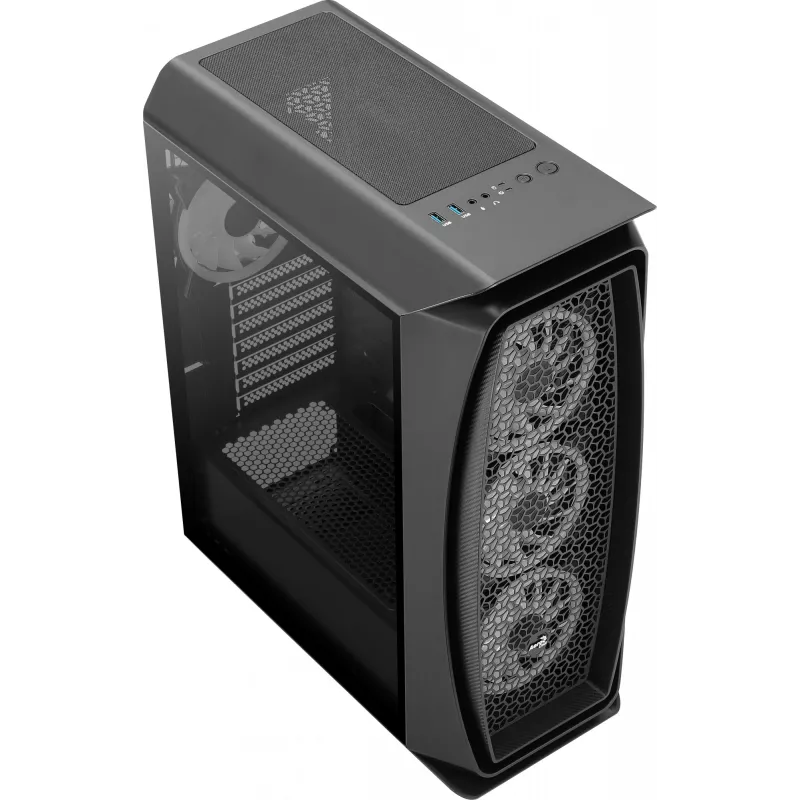 Aerocool Aero One Duo case PC ATX 4x ventole ARGB 12 cm + griglia frontale