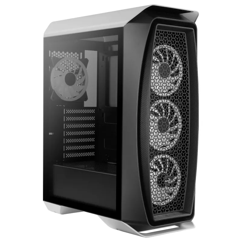 Aerocool AEROONEDUOWHV1 case gaming ATX 4x ventole ARGB bianco