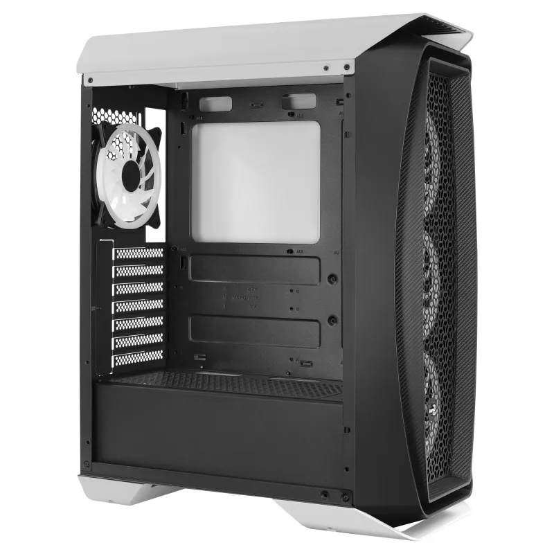 Aerocool AEROONEDUOWHV1 case gaming ATX 4x ventole ARGB bianco