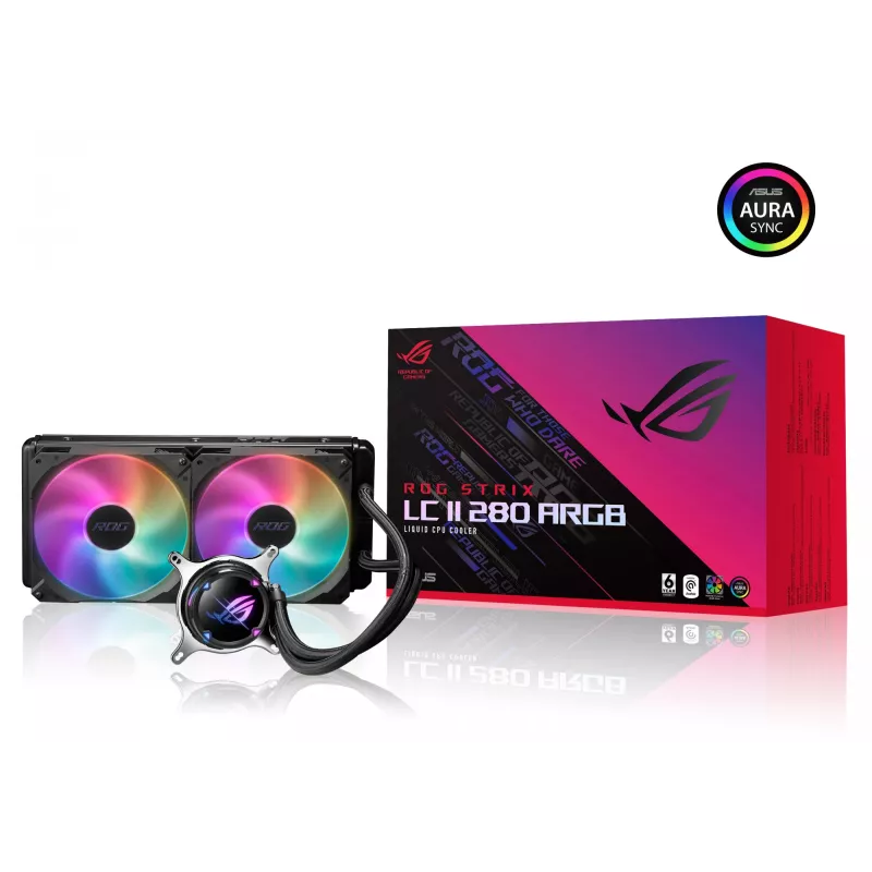 ASUS ROG STRIX LC II 280 ARGB dissipatore liquido all-in-one per processore 14 cm nero 1 pz.